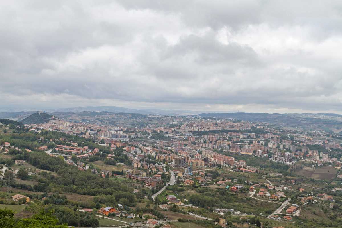 Panoramica di Campobasso con il Castello Monforte in evidenza