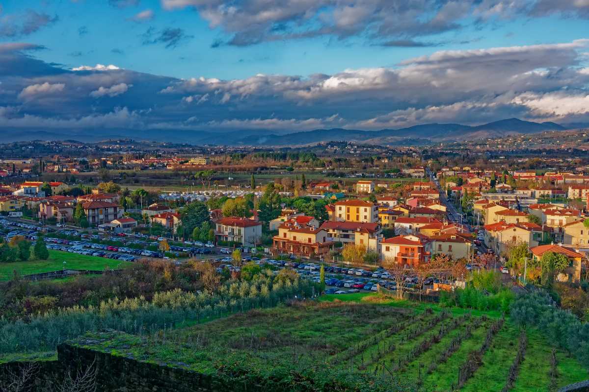 Panorama di Campobasso con il Castello Monforte sullo sfondo